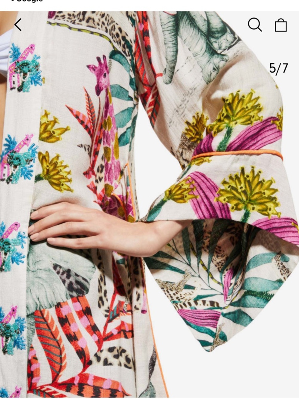 Taj by Sabrina Crippa Kimono Swim Cover Up - Picture 3 of 10